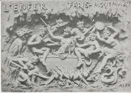 Paris- Montmartre. Lot 3 Cpa Cabaret L'ENFER  (Sur Façade, Sculptures De Femmes Nues) - Inns