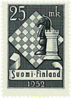 46430 MNH FINLANDIA 1952 10 TORNEO DE AJEDREZ EN HELSINKI - Nuovi
