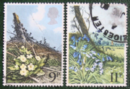 Wild Flowers Fleur Blumen (Mi 785-786) 1979 Used Gebruikt Oblitere ENGLAND GRANDE-BRETAGNE GB GREAT BRITAIN - Usados