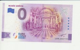 Billet Touristique  0 Euro  - MUSEE GREVIN - PARIS - UEML - 2022-2 -  N° 192 - Other & Unclassified