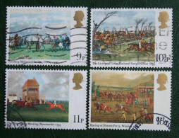 Horse Racing Pferde Paard Cheval (Mi 793-796) 1979 Used Gebruikt Oblitere ENGLAND GRANDE-BRETAGNE GB GREAT BRITAIN - Usados