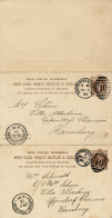 BF0331 /  GREAT BRITAIN  -  1885 / 1890  ,  2 POST CARD  -  Michel P18 + P21 II 14/3 - Lettres & Documents