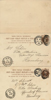 BF0331 /  GREAT BRITAIN  -  1885 / 1890  ,  2 POST CARD  -  Michel P18 + P21 II 14/3 - Cartas & Documentos