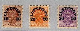 Suede - (1920) - P A Timbres De Service Surcharges - Neufs** - MNH - Nuovi