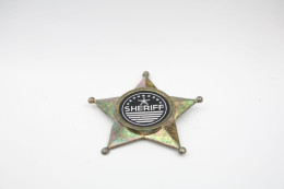Vintage TIN TOY : Maker Unknown - Cowboy, Sheriff Shelly Badge Star - 4 Cm - Taiwan ROC - 1970's - - Beperkte Oplage En Curiosa - Alle Merken