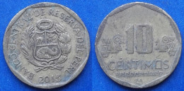 PERU - 10 Centimos 2015 KM# 305.4 Monetary Reform (1991) - Edelweiss Coins - Peru