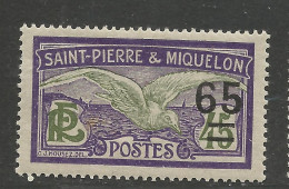 SAINT PIERRE ET MIQUELON N° 121 NEUF* TRACE DE CHARNIERE   / Hinge  / MH - Unused Stamps
