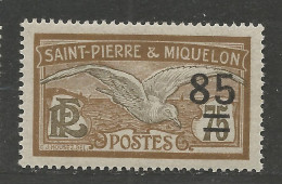 SAINT PIERRE ET MIQUELON N° 122 NEUF* TRACE DE CHARNIERE   / Hinge  / MH - Unused Stamps