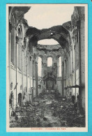 * Zonnebeke (bij Ieper - West Vlaanderen) * (Uitgever A. Herman - Hoet) Binnenste Der Kerk, Intérieur De L'église, Ruine - Zonnebeke