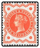 QV SG172 1/2d Orange Vermillion UnMounted Mint - Unused Stamps