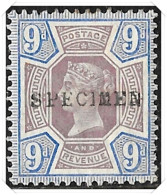 QV SG209, 9d Dull Purple & Blue Fine Mint, LMM, Jubilee Specimen - Unused Stamps