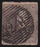Belgie  .   OBP    .    1  (2 Scans)     .    O     .   Gestempeld     .   /   .    Oblitéré - 1849 Mostrine