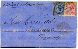 NOUVELLE ZELANDE - LETTRE DE WELLINGTON POUR PARIS, 1877 - Storia Postale