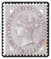 QV SG171 1d Pale Lilac (14 Dot) Mounted Mint - Unused Stamps