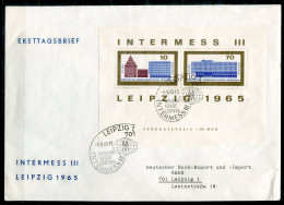 DDR Block 23+24, Bl.23+24 Auf FDC - Leipziger Messe, Leipzig Fair, Salon De Leipzig - GDR / RDA - 1950-1970