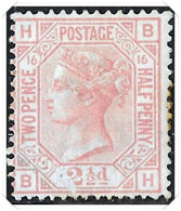 SG 141 2½d Rosy-Mauve Plate 16. Mounted Mint. Cat £525 - Unused Stamps