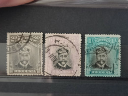 Rhodesia 1913 Yv 42, 47 & 50 (125) - Other & Unclassified