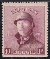 Belgie  .   OBP    .    178   (2 Scans)    .   *        .   Ongebruikt Met Gom    .   /   .    Neuf Avec Gomme - 1919-1920 Behelmter König