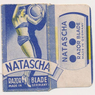 RAZOR BLADE WRAPPER - "NATASCHA"  - LAMETTE DA BARBA LAMES DE RASOIR  Vintage Old - Lames De Rasoir