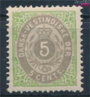Dänisch-Westindien 10II Mit Falz 1876 Ziffern (10301392 - Danish West Indies