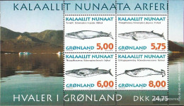 Denmark - Greenland Block13 (complete Issue) Unmounted Mint / Never Hinged 1997 Whales - Blocs