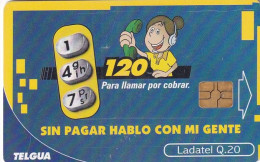 GUATEMALA - 120/para Llamar Por Cobrar 1/Sin Pagar Hablo Con Mi Centre, Used - Guatemala