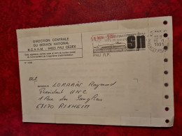 Lettre / Carte 1991  SERVICE NATIONAL PAU RP POUR RIXHEIM - Sonstige & Ohne Zuordnung