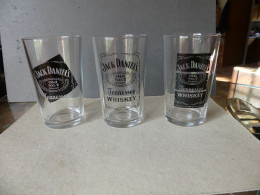 Jack Daniel's  Série Complète De 3 Verres Promotionnels - Verres