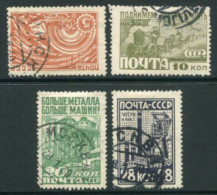 SOVIET UNION 1929 Industrialisation Used.  Michel 379-82 - Gebruikt