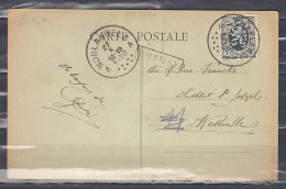 Postkaart Van Charleroi 1S Naar Westmalle Met Langstempel CHIMAY - Linear Postmarks