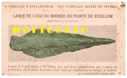 46  Puy D'Issolud  Lance De L'âge Du Bronze - Vayrac