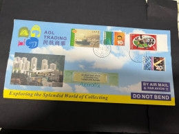 3-1-2024 (3 X 12) Cover Posted From Hong Kong To Australia - 2004 (with Numerous Stamps) - Lettres & Documents