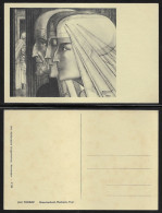 Netherlands. Jan Toorop - Dutch-Indonesian Painter. Settlement, Meditation, Fire . Artist Postcard - Toorop, Jan