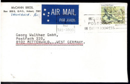 Australia 1982 Eastern Water Dragon 75c On Air Mail Letter To Germany - See Notes - Storia Postale
