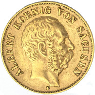 Allemagne-Royaume De Saxe 20 Mark Albert Ier 1894 Dresde - 5, 10 & 20 Mark Gold