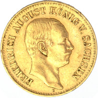 Allemagne-Royaume De Saxe-20 Mark Frédéric Auguste 1905 Muldenhütten - 5, 10 & 20 Mark Gold