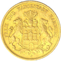 Allemagne-Ville Libre DHambourg 20 Mark 1893 Hambourg - 5, 10 & 20 Mark Gold