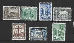 Jamaica 1945 New Constitution Set Of 7 Mixed MNH / FM Or FU - Jamaïque (...-1961)