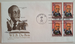 1992..USA.. FDC WITH STAMPS AND POSTMARKS..Black Heritage - W.E.B. DuBois - 1991-2000