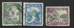 Jamaica 1932 Scenes Set Of 3 FU - Jamaïque (...-1961)