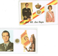 DNI  -JUAN CARLOS I Y REINA SOFIA -  (2 DNI)  ( MINI MONEDA) - Fictifs & Spécimens