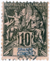 GRANDE COMORE, GRAND COMORO, TIPO GROUPE, 1897, USATI Mi:FR-GC 5, Scott:FR-GC 5, Yt:FR-GC 5 - Oblitérés