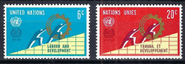 NATIONS UNIES Ca.1969: TP "50 Ans De L' OIT" Neufs** - OIT