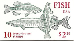 UNITED STATES (USA), 1986, Booklet 154, Fish, Mi 114 - 1941-80