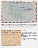 Crash Mail Cover Haarlem The Netherlands - USA 1954 - Nierinck 540905 - Shannon Ireland - Airmail