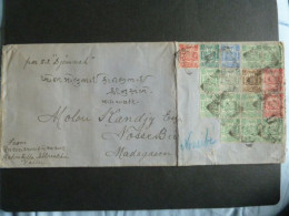 H2 - Zanzibar  - Lettre (enveloppe Vide) Cover De 1904 Vers Helville (Nossi-Bé) Par S/s Djemnah - Bel Affranchissement - Zanzibar (...-1963)