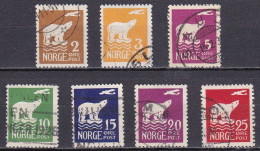 NO010 – NORVEGE - NORWAY – 1925 – ADMUNDSEN’S POLAR FLIGHT – SG # 167/73 USED 155 € - Oblitérés