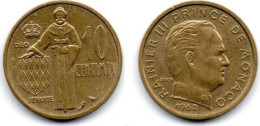 MA 30740 / Monaco 10 Centimes 1962 TTB - 1960-2001 Nieuwe Frank