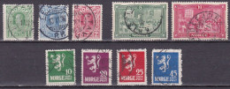 NO009B – NORVEGE - NORWAY – 1911-24 – USED ISSUES – SC # 155-166 CV 19,50 € - Oblitérés