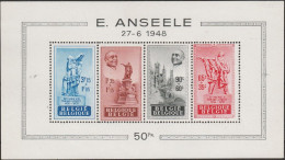 438 Belgio Belgium 1948 - Pro Fondazione, Foglietto N. 26. Cat. € 225,00. SPL MNH - 1931-1950